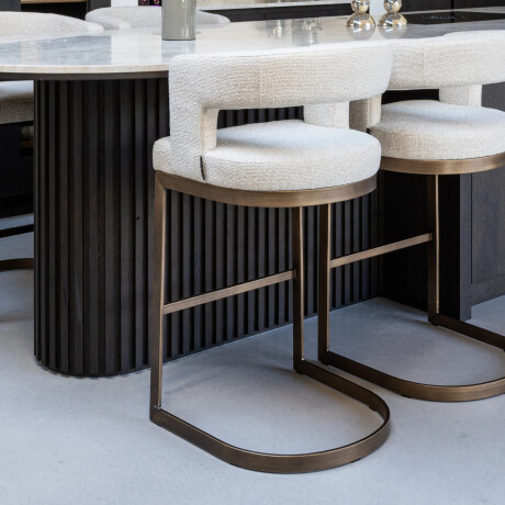 Richmond Barstoel 'Ellis' kleur Biscotti (zithoogte 75cm)