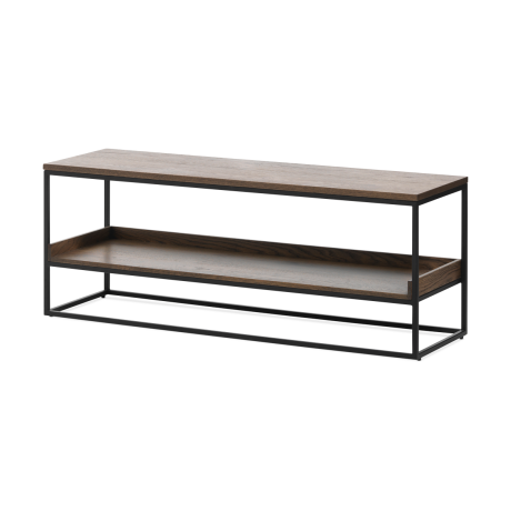 Rico houten bankje gerookt eiken - 120 x 45 cm