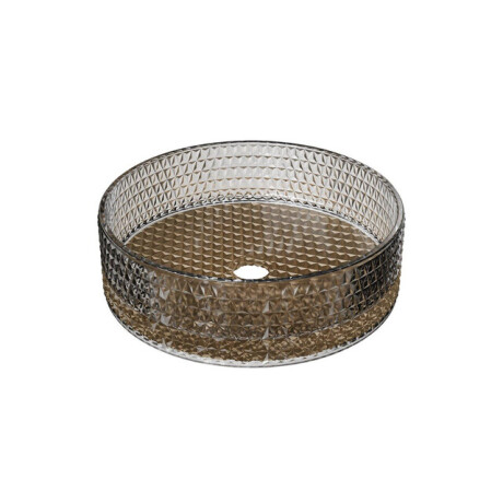 Riho Glamour Waskom - 35.5x35.5x11cm - glas - Gold (goud) W047001311