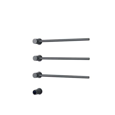 Rosani THREE Elektrische Handdoekradiator - 52x54x13cm - 30watt - gunmetal SW1381758