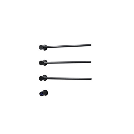 Rosani THREE Elektrische Handdoekradiator - 52x54x13cm - 30watt - zwart mat SW1381754