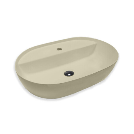 Royal Plaza Kolor opzetwastafel 57x38cm ovaal m/kraangat zand 1893446