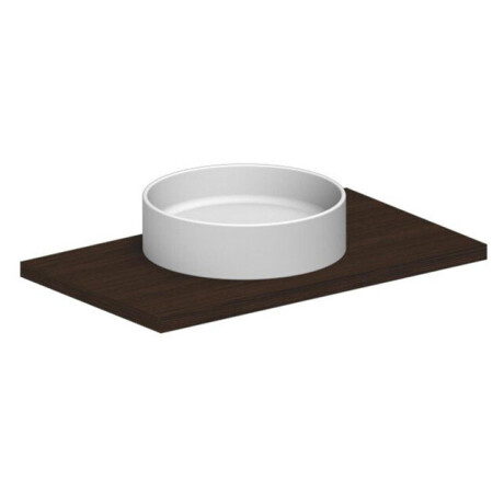 Royal Plaza Latona opzetwastafel rond 45cm zonder kraangat wit 39487