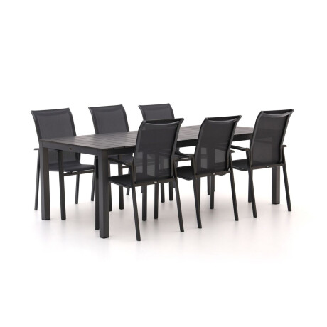 R&S design Centallo/Fidenza 220cm dining tuinset 7-delig stapelbaar - Laagste prijsgarantie!