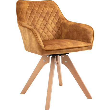 SalesFever Eethoek (5-delig), tafelbreedte 160 cm, stoelen 180° draaibaar, met fluweel