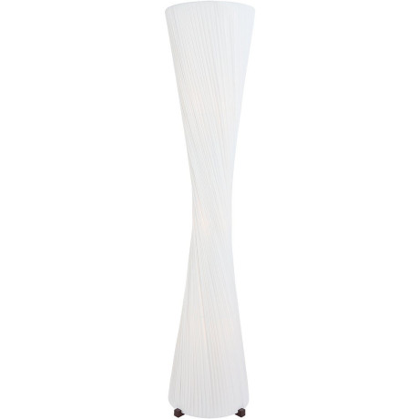 SalesFever Staande lamp Marius Gedraaide plissé lampenkap van latex, frame edelstaal (1 stuk)