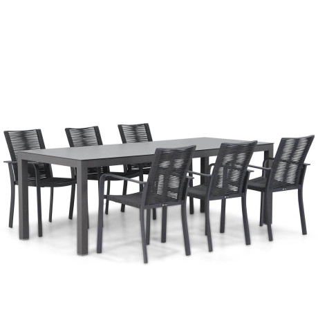 Santika Annisa/Madras 220 cm dining tuinset 7-delig