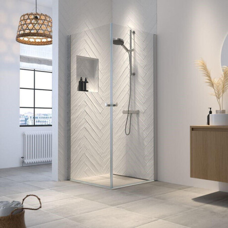 Sealskin Hooked douchecabine 90x90cm met hoekinstap 6mm veiligheidsglas chroom CCX500906265100