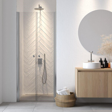 Sealskin Hooked pendeldeur 90x200cm voor nis 6mm veiligheidsglas chroom CCX280906265100