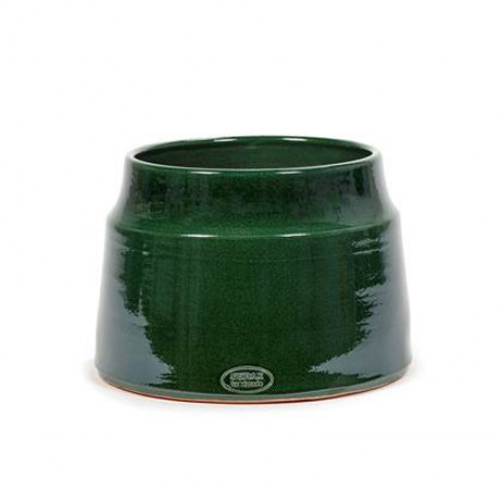 SERAX - Bloempot Groen-Donker groen D 25 cm H 20 cm