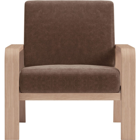 sit&more Fauteuil Kolding Armleuningen van natuurlijk beukenhout, verschillende bekledingen en kleuren