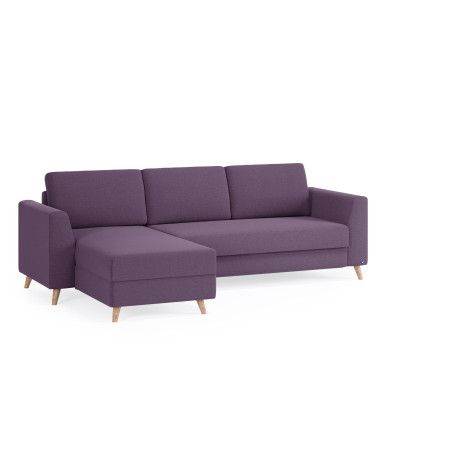 BRUNO Slaapbank 140cm in Paars