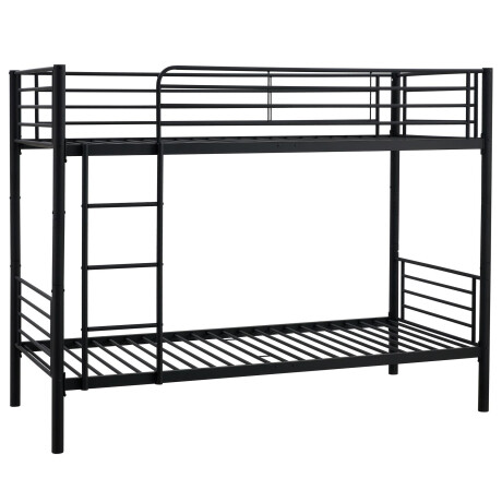 Stapelbed Bunky 90x200 cm zwart metaal
