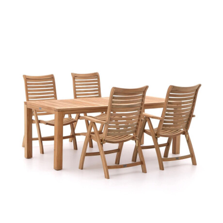Sunyard Corby/Oxford 200cm dining tuinset 5-delig verstelbaar - Laagste prijsgarantie!