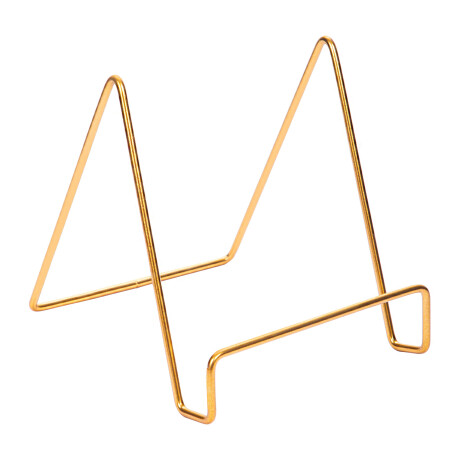 QUVIO Boekensteun minimalistisch - 15,5 x 13 x 14 cm - Goud
