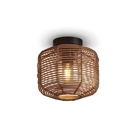 GOOD&MOJO Plafondlamp 'Tanami' Rotan, 25cm, kleur Naturel