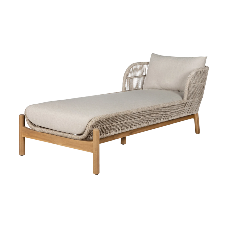 Teresa tuin loungestoel beige - met zitkussens