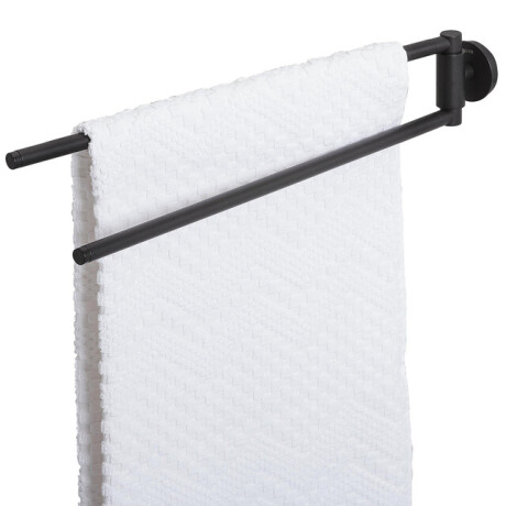 Tiger Urban Handdoekhouder - dubbel - draaibaar - rond - zwart 1316330746