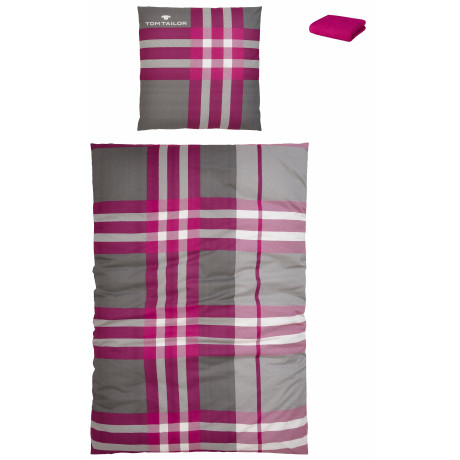 TOM TAILOR HOME Overtrekset Nick in mt. 135x200 of 155x220 cm Fijnflanel behaaglijk warm in de winter, met geschenk: gastendoek