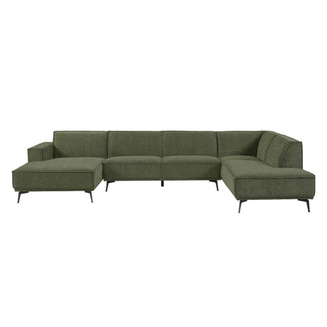 Tower Living 2,5-zits Hoekbank 'Leeds' Lounge links, kleur Bottle Green