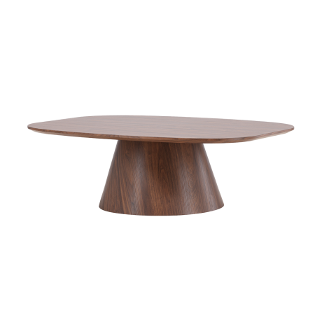 Trude deens ovale houten salontafel bruin - 120 x 39 cm