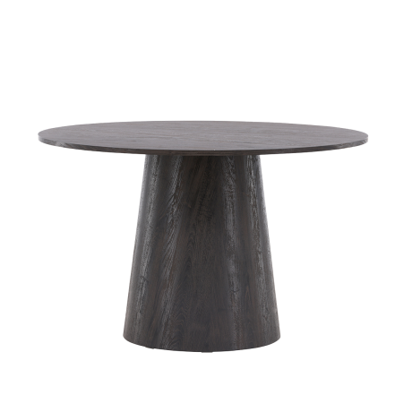 Trude houten eettafel donkerbruin - Ø 120 cm