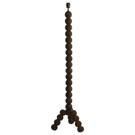 Light & Living Vloerlamp 'Veglio' Mangohout, 130cm, kleur Donkerbruin (excl. kap)