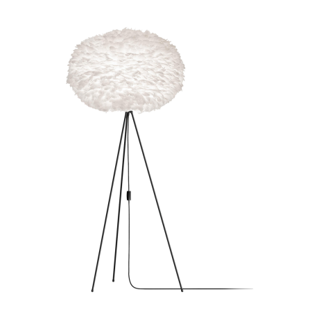 Eos X-large vloerlamp white - met tripod zwart - Ø 75 cm