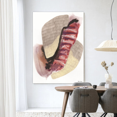 Urban Cotton Wandkleed 'Embrace' 80 x 110cm in Frame - black