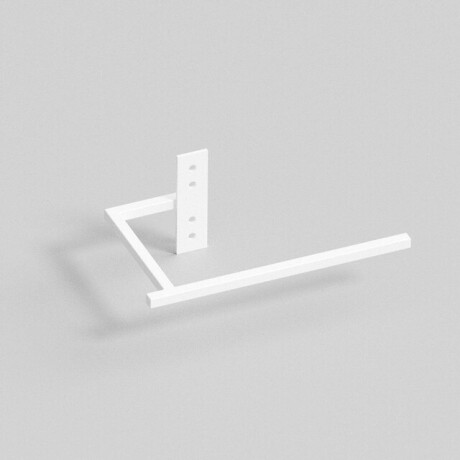 Vasco Beams handdoekbeugel - 24cm - wit structuurlak S600 118370000000600