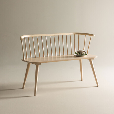 Nohr Eetkamerbank 'Araseli' Rubberhout, 120cm, kleur Naturel