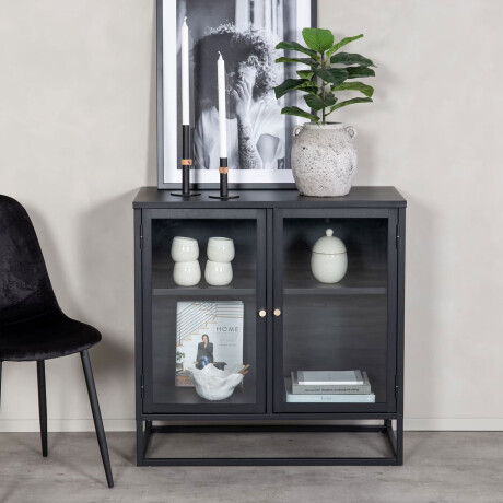 Nohr Vitrinekast 'Shaune' 85 x 85cm, kleur Zwart