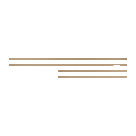 Verwisselbare lijst 85 inch The Frame Modern &ndash; Teakhout look (2025)