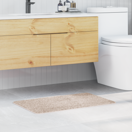 vidaXL Badmat rechthoekig anti-slip 50x80 cm polypropeen crèmekleurig