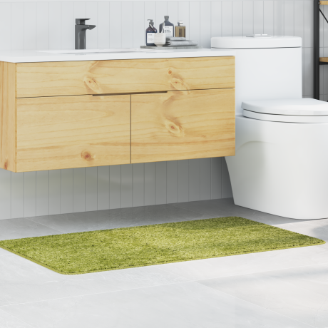 vidaXL Badmat rechthoekig anti-slip 70x120 cm polypropeen groen