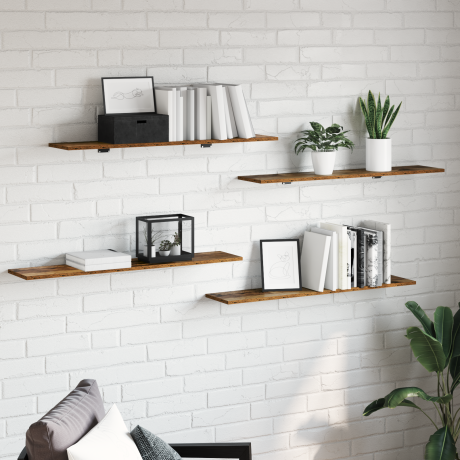 vidaXL Boekenplank Bord 4 pcs Bruin 100 x 40 x 1.5cm Spaanplaat