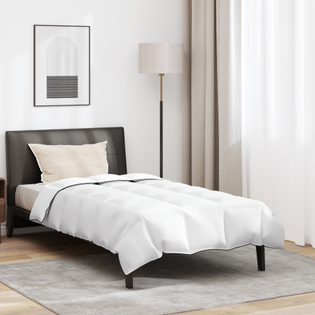 vidaXL Dekbed met kussen 2 pcs Wit 135 x 220 cm Dons