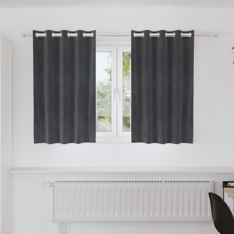vidaXL Verduisterende gordijnen 2 pcs Lichtgrijs 140 x 140 cm Fluweel