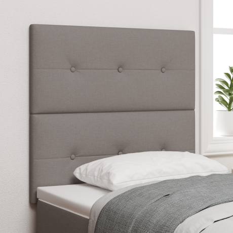 vidaXL in hoogte verstelbaar hoofdbord Taupe 100 cm Stof