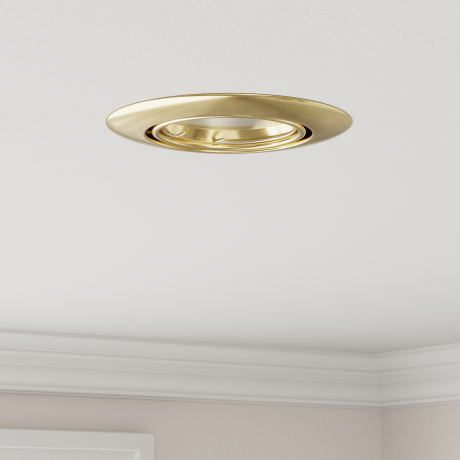 vidaXL Inbouwspots 12 stuks Rond GU10 Goud Ø90 mm Staal