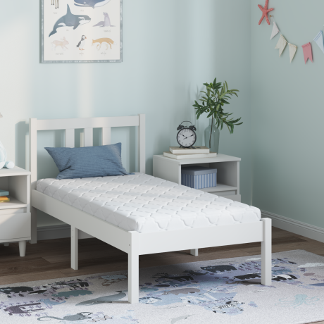 vidaXL Matrassen Wit 120 x 60 cm 100% polyester stof