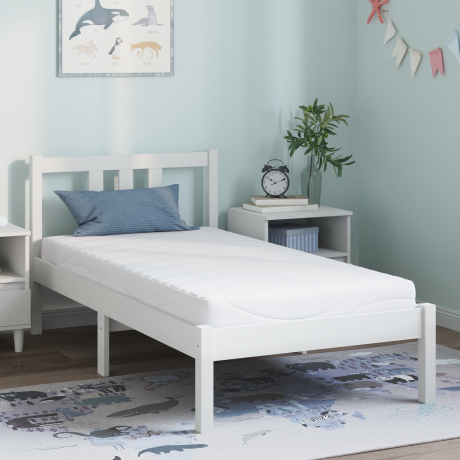 vidaXL Matrassen Wit 80 x 160 cm 100% polyester stof