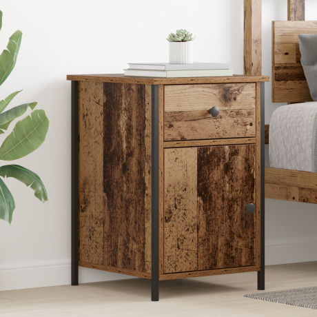 vidaXL Nachtkastje Oude Hout 40x42x60 cm Engineered Wood