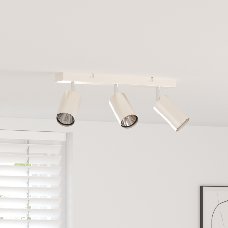 vidaXL Plafondspot met schijnwerpers Nikkel 38 x 6 x 16 cm Metaal