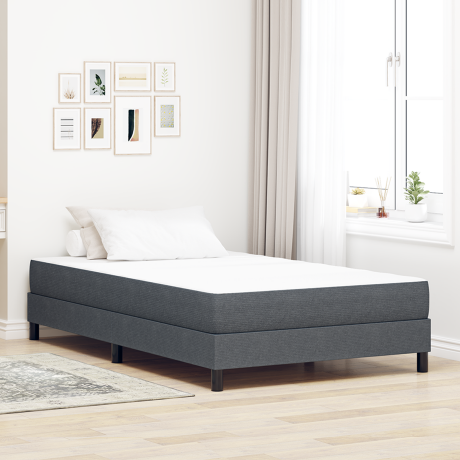 vidaXL Pocketveringmatras medium 120x200x20 cm stof donkergrijs