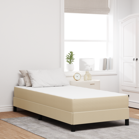 vidaXL Pocketveringmatras medium 90x190x20 cm stof lichtgroen grijs