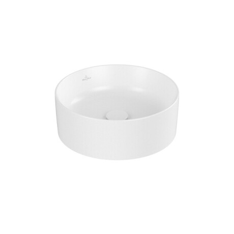 Villeroy & Boch Collaro opzetwastafell rond Ø40cm - zonder overloop zonder kraangat ceramic+ stone white 4a1840rw