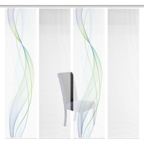 Vision S Paneelgordijn SET VAN 4 HEIGHTS HxB: 260x60, paneelgordijn set van 4 digitaal printen (4 stuks)