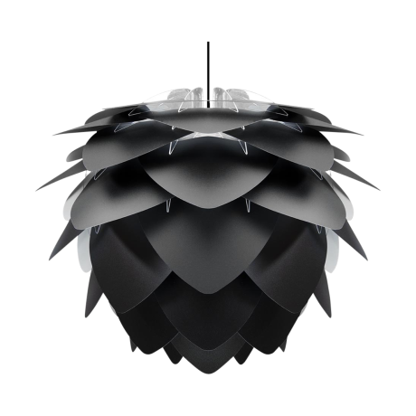 Silvia Medium hanglamp black - met koordset zwart - Ø 50 cm