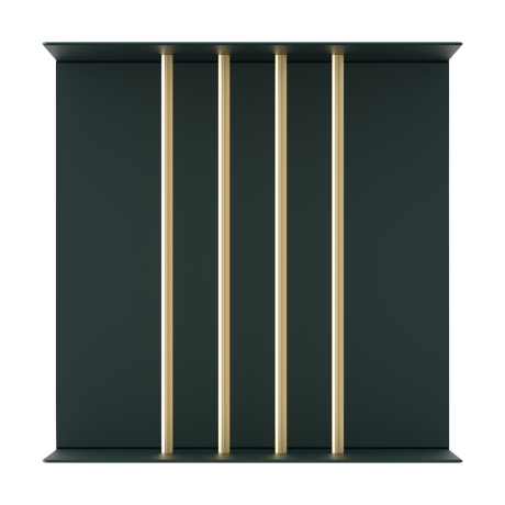 Teaser shelf aluminium wandrek forest green